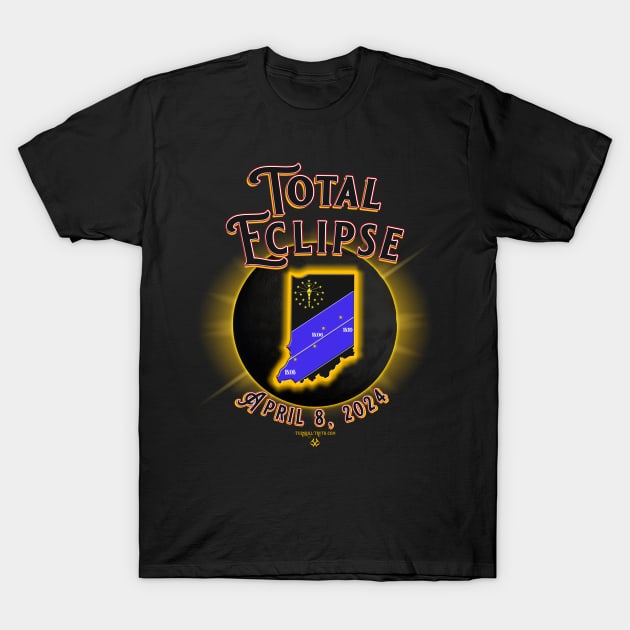 Total Eclipse Indiana T-Shirt by Turnbill Truth Designs